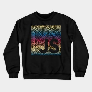 JavaScript Shirt | JS Framework Red Blue Yellow Gradient Crewneck Sweatshirt